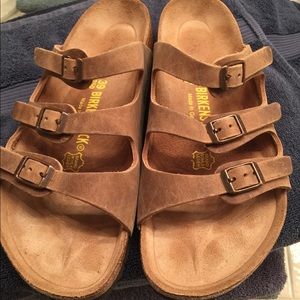 Birkenstock Florida oiled leather tobacco 39R